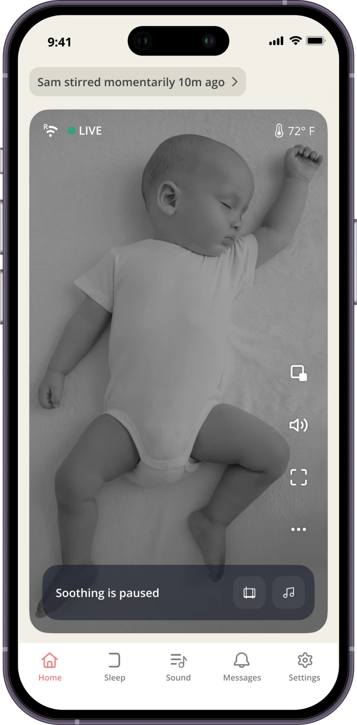 Cradlewise Mobile App Baby Monitor and Sleep Tracker